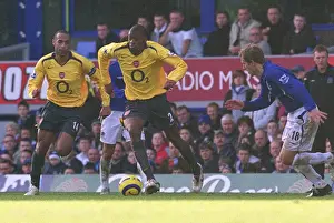 Abou Diaby vs. Phil Neville: Everton's 1-0 Victory Over Arsenal at Goodison Park, FA Premiership, 21st January 2006