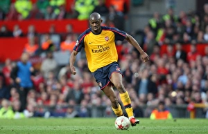 Abou Diaby's Determined Performance in Arsenal's 1:0 Semi-Final Loss to Manchester United in the UEFA Champions League at Old Trafford, April 29, 2009