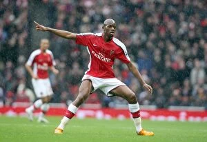 Images Dated 8th November 2008: Abou Diaby's Goal Secures 2-1 Victory for Arsenal over Manchester United, Barclays Premier League