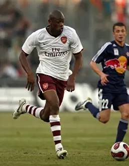 Salzburg V Arsenal 2007-08 Prints: Abou Diaby's Powerful Display: Arsenal's Pre-Season Win Against Salzburg (2007)