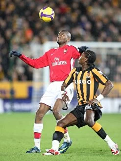 Hull City v Arsenal 2008-9 Collection: Abou Diaby's Standout Performance: Arsenal Triumphs 3-1 over Hull City