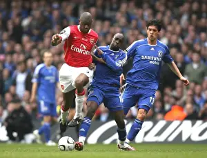 Abu Diaby (Arsenal) Lassana Diarra and Michael Ballack (Chelsea)