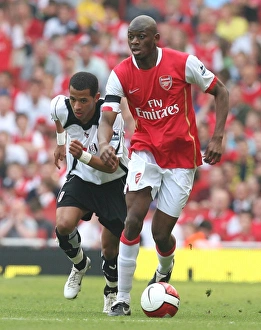 Arsenal v Fulham 2006-07 Collection: Abu Diaby (Arsenal) Liam Rosenior (Fulham)