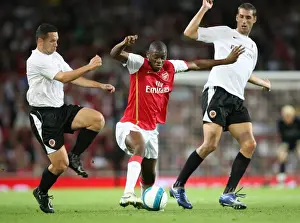Arsenal V Sparta Prague 2007-08 Prints: Abu Diaby (Arsenal) Pavel Horvath & Libor Dosek (Sparta Prague)