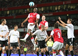 Abu Diaby and Philippe Senderos (Arsenal) Michal Kadlec and Libor Dosek (Sparta Prague) Abu Diaby and Philippe Senderos (Arsenal) Michal Kadlec and Libor Dosek (Sparta Prague)