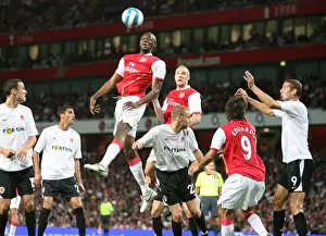 Arsenal V Sparta Prague 2007-08 Prints: Abu Diaby and Philippe Senderos (Arsenal) Michal Kadlec and Libor Dosek (Sparta Prague)