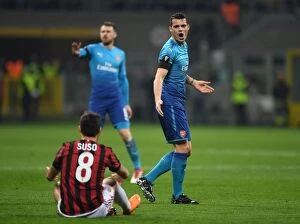AC Milan v Arsenal 2017-18 Collection: AC Milan v Arsenal - UEFA Europa League Round of 16; First Leg