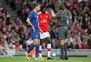 Adebayor and Ferdinand's Contentious Chat: Arsenal vs. Manchester United in the UEFA Champions League Semi-Final
