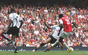 Adebayor Scores the Second Goal: Arsenal 3-1 Fulham, Barclays Premiership, Emirates Stadium, London, 2007