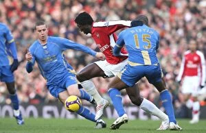 Arsenal v Portsmouth 2008-09 Collection: Adebayor Scores the Winner: Arsenal 1-0 Portsmouth, 2008 Premier League