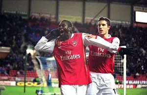 Adebayor and van Persie: Unity in Victory - Arsenal's Goal Celebration at Wigan (2006)