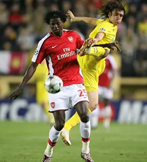 Villarreal V Arsenal 2008-9 Prints: Adebayor vs. Rodriguez: 1-1 Stalemate in the 2009 Champions League Quarterfinals