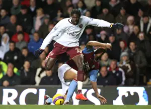 Aston Villa V Arsenal 2007-8 Prints: Adebayor's Brace: Arsenal Edge Past Flamini's Aston Villa 2-1 in Barclays Premiership Showdown