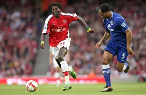 Arsenal V Everton 2008-9 Prints: Adebayor's Brace: Arsenal Triumphs 3-1 over Everton in Premier League