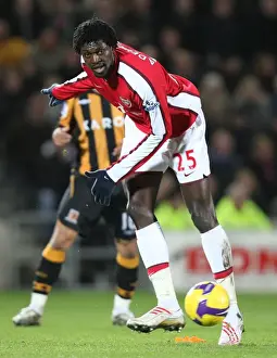 Hull City V Arsenal 2008-9 Prints: Adebayor's Brilliance: Arsenal's 3-1 Victory Over Hull City in the Premier League