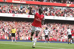 Arsenal V Fulham 2006-07 Prints: Adebayor's Brilliant Double: Arsenal's 3-1 Victory Over Fulham