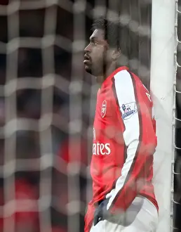 Arsenal V Portsmouth 2008-09 Prints: Adebayor's Decisive Strike: Arsenal's 1-0 Victory Over Portsmouth in the Barclays Premier League (December 28)