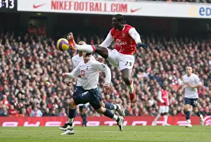 Arsenal V Tottenham 2007-8 Prints: Adebayor's Double Strike: Arsenal Edge Past Tottenham 2-1 in Premier League Rivalry