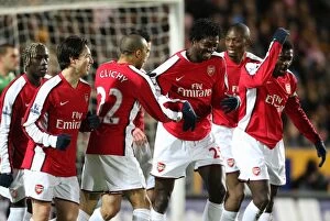 Hull City v Arsenal 2008-9 Collection: Adebayor's First Arsenal Goal: Hull City 1-3 Arsenal (2009)