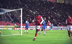 Wigan Athletic V Arsenal 2006-07 Prints: Adebayor's Goal Celebration: Arsenal's 1-0 Win Over Wigan, FA Premiership, 2006
