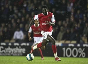 Images Dated 29th April 2008: Adebayor's Hat-Trick: Arsenal Crushes Derby 6-2 in Premier League