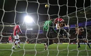 Hull City v Arsenal 2008-9 Collection: Adebayor's Spectacular Goal: Arsenal's 3-1 Victory Over Hull