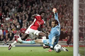 Adebayor's Strike: Arsenal Takes a 3-0 Lead over Villarreal in UEFA Champions League Quarterfinal