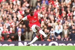 Arsenal v Tottenham 2006-07 Collection: Adebayor's Stunner: Arsenal's First Goal in 3:1 Rout of Tottenham, FA Premiership, 2006