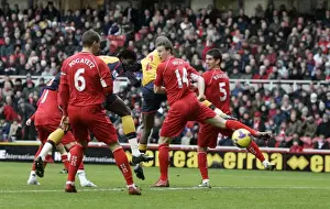 Middlesbrough V Arsenal 2008-09 Prints: Adebayor's Stunning Goal: Arsenal 1-1 Middlesbrough