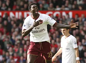 Manchester United V Arsenal 2007-8 Prints: Adebayor's Thriller: Arsenal's Comeback at Old Trafford (2:1)