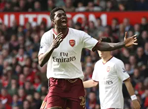 Manchester United V Arsenal 2007-8 Prints: Adebayor's Thrilling Goal: Arsenal's 2:1 Comeback at Old Trafford, 2008