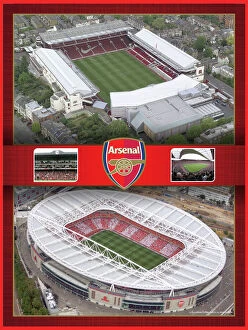 Images Dated 6th September 2013: Aerial Images of Highbury and Emirates Framed Print