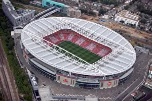 Aerial View: Arsenal vs. Ajax at Emirates Stadium during Dennis Bergkamp's Testimonial (2006)