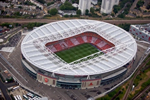 Aerial View: Bergkamp's Testimonial - Arsenal vs. Ajax: A Thrilling 2:1 Match at Emirates Stadium