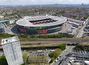 Images Dated 21st April 2012: Aerial view of Emirates Stadium. Arsenal v Chelsea, barclays Premier League