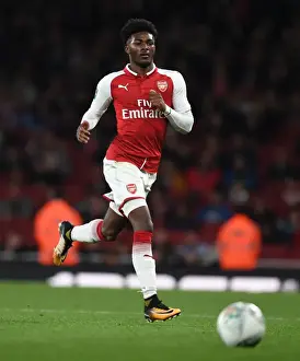 Arsenal V Doncaster Rovers - Carabao Cup 2017-18 Prints: Ainsley Maitland-Niles in Action for Arsenal - Carabao Cup 2017-18