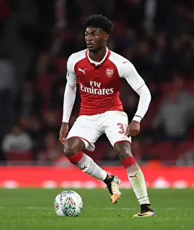Arsenal V Doncaster Rovers - Carabao Cup 2017-18 Prints: Ainsley Maitland-Niles in Action for Arsenal against Doncaster Rovers in Carabao Cup