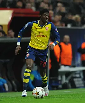 Galatasaray V Arsenal 2014/15 Prints: Ainsley Maitland-Niles in Action for Arsenal against Galatasaray in the 2014 UEFA Champions League