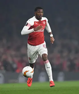Arsenal V Stade Rennais 2018-19 Prints: Ainsley Maitland-Niles: In Action for Arsenal in the UEFA Europa League (2018-19) vs Stade Rennais