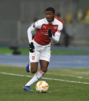 FC Vorskla Poltava V Arsenal 2018-19 Prints: Ainsley Maitland-Niles in Action: Arsenal vs. FC Vorskla Poltava, UEFA Europa League