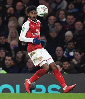 Chelsea v Arsenal - Carabao Cup 1/2 final 1st leg 2017-18 Collection: Ainsley Maitland-Niles in Action: Chelsea vs. Arsenal - Carabao Cup Semi-Final First Leg