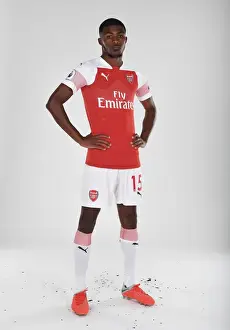 Ainsley Maitland-Niles at Arsenal's 2018/19 First Team Photo Call