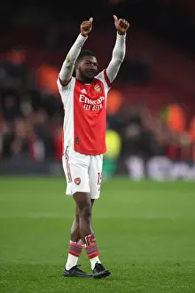Arsenal V Aston Villa 2021-22 Prints: Ainsley Maitland-Niles: Exultant Reaction After Arsenal's Triumph Over Aston Villa (2021-22)