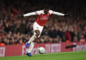 Arsenal V Tottenham Hotspur Carabao Cup 2018-19 Prints: Ainsley Maitland-Niles Faces Off Against Tottenham in Carabao Cup Showdown