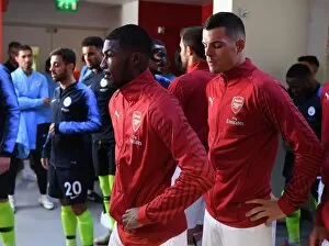 Images Dated 12th August 2018: Ainsley Maitland-Niles and Granit Xhaka (Arsenal)
