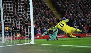 Images Dated 29th December 2018: Ainsley Maitland-Niles Scores for Arsenal Against Liverpool in Premier League Clash (2018-19)