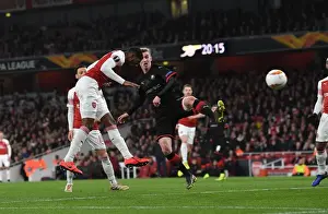Arsenal V Stade Rennais 2018-19 Prints: Ainsley Maitland-Niles Scores Arsenal's Second Goal in Europa League Match Against Stade Rennais