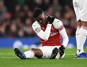 Arsenal V Tottenham Hotspur Carabao Cup 2018-19 Prints: Ainsley Maitland-Niles Shines in Arsenal's Carabao Cup Battle Against Tottenham