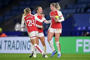 Leicester City Women V Arsenal Women 2023-24 Prints: Alessia Russo Scores Brace: Arsenal Women Secure Victory Over Leicester City in Barclays Super League
