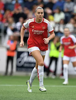 Linkoping FC V Arsenal Women 2023-24 Prints: Alessia Russo's Determined Performance